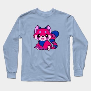 Bisexual Pride Red Panda Long Sleeve T-Shirt